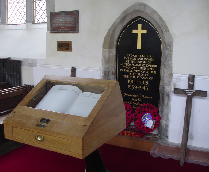 The Chettleburgh memorial books display