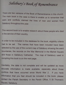 Two versions of Book of Remembrance