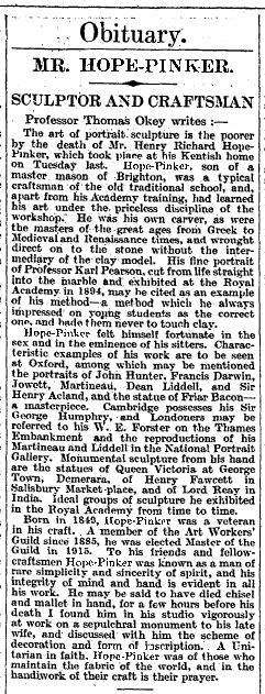 Henry Pinker's Obituary