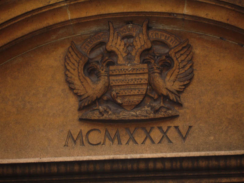 Weights and Measures' building crest
