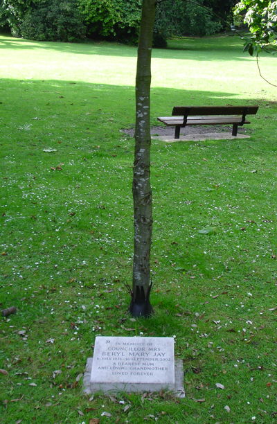 Where Beryl Jay memorial is
