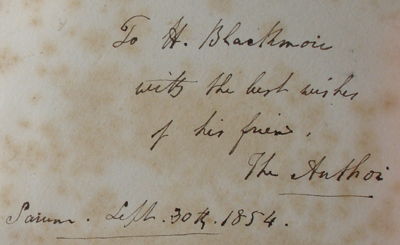 Book inscription