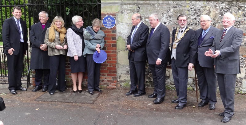 Unveiling of Sir Edward Heath's plaque