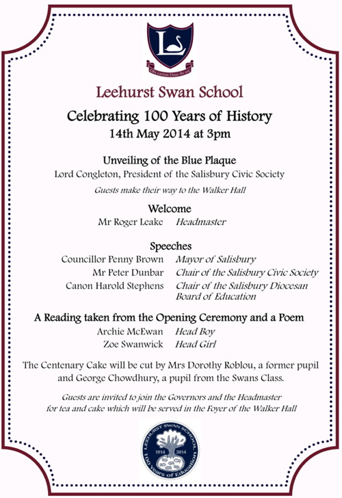 Programme of Events