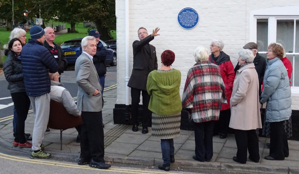 Unveiling of Vanner's Chequer plaque