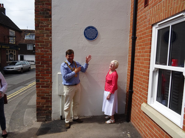Unveiling of Vanner's Chequer plaque