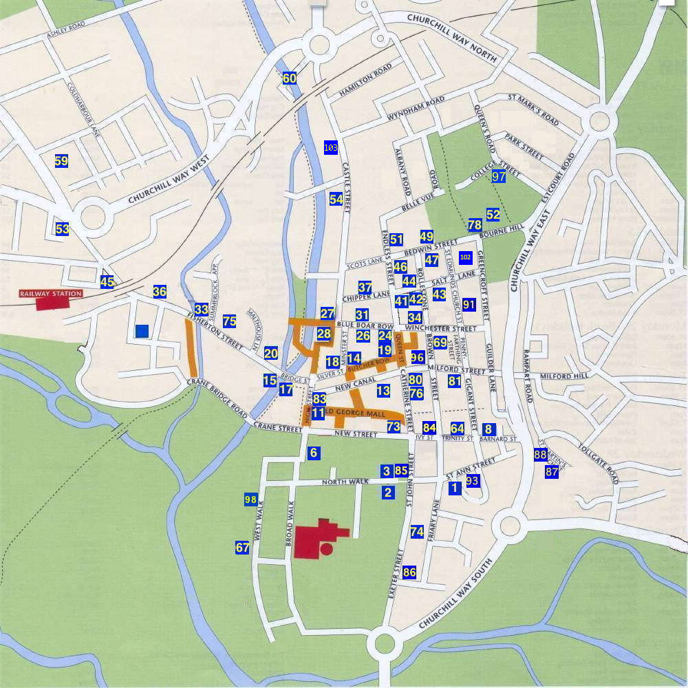 Salisbury Plaque map